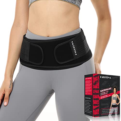 Sacroiliac SI Hip Belt for Women Men SI Joint Hip Belt - Lower Back Support Brace - Hip Braces for Hip Pain - Pelvic Support Belt - Adjustable Sciatica Pelvis Lumbar Pain Relief Trochanter Brace - size: PLUS (Hip Size 44-55 inch)’