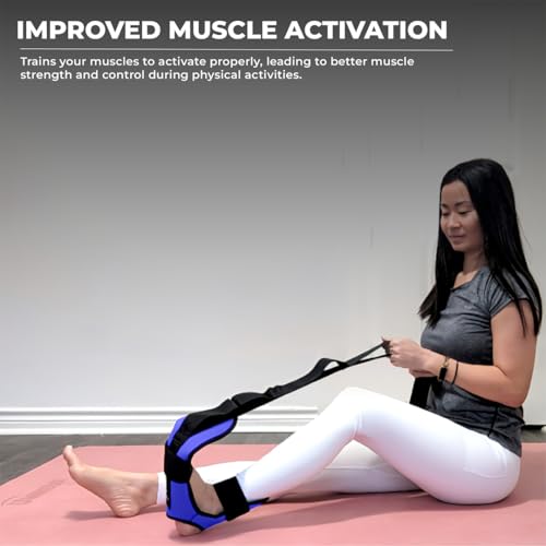 Foot and Calf Stretcher - Stretching Strap for Plantar Fasciitis, Achilles Tendonitis, Heel Spurs, Foot Drop, & Hamstring, Versatile Stretch Strap Used as Leg stretcher, Hamstring Stretcher and Foot Stretcher