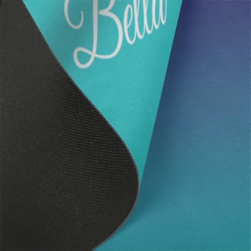 Custom Name Yoga Mat,Personalized Travel Yoga Exercise Mat,Non Slip,Perfect for Kids & Adults,Gradient Color E Series
