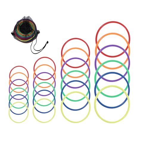 24 Pcs Multicolor Ring Toss Game Agility Training Rings