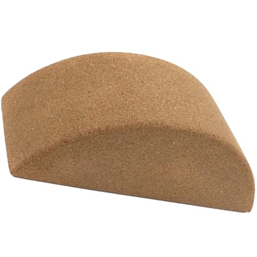 SOLUSTRE Yoga Balance Block Training Brick Cork Half-moon Non-slip Yoga Accessory Core Muscle Exercise Stability Home and Fitness Use