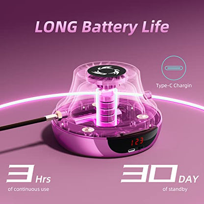 Smart Jump Rope Machine Electronic Skipping Ropes 1-10 Speed Level Adjustment Multiplayer Jumping Rope Groups Rope Skipping LED Display Counter Workout for Women/Men/Kids