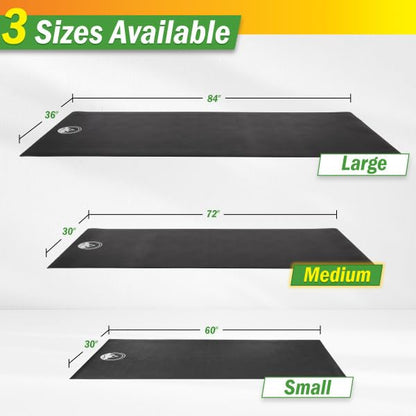 Treadmill & Exercise Equipment Mat – Non-Slip, Waterproof Pad for Bike, Walking Pad, Elliptical or Home Gym – Noise-Reducing Workout Floor Protector by Wakeman - size: Medium