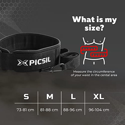 PICSIL Dip Belt, Weighted Belt, Weightlifting Belt for Training, Fitness, Gym (Large)