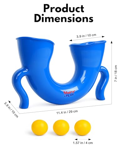 Juggling Skill Game with Upgraded U-Shaped Tube, 3 Solid Practice Balls, Beginner-Friendly Hand-Eye Coordination Challenge Toy for Indoor and Outdoor Play