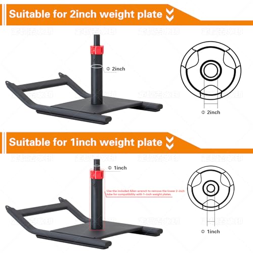 Weight Sled, Fitness Sled, Workout Sled for Fitness Strength Training and Speed Improvement, Push-Pull Prowler Training, Suitable for 1-2" Weight Plates, Black
