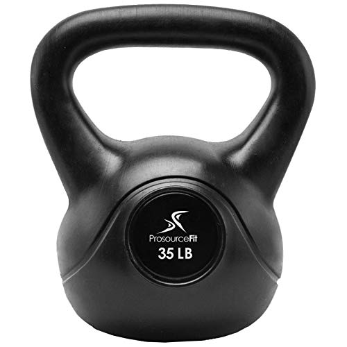 ProsourceFit Vinyl Plastic Kettlebell from 10, 15, 20, 25, 30 and 35 lbs - style: 35lb