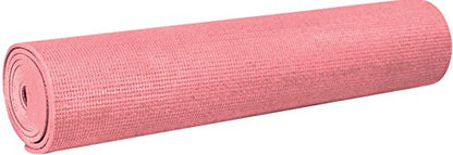 YogaAccessories 1/8'' Lightweight Classic Yoga Mat and Exercise Pad - color: Blush