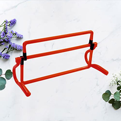 BESPORTBLE Removable Training Hurdles, Agility Ladder Speed Training Equipment, Soccer Training Agility Hurdles(Yellow) - color: Red