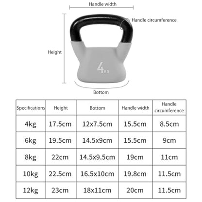 Kettlebell Weights Home Use Female Body Shaping Kettle Bells, Gym Muscle Training Dumbbell, Swing/Squat/Press, Sports Training Equipment(B-6kg)