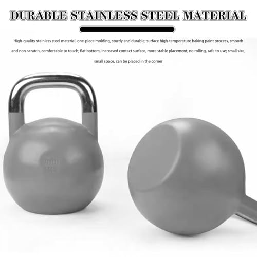 Kettlebell Weights Men's Muscle Training Competitive Kettle Ball, Gym Steel Dumbbell, Squat/Push-up/Deadlift, Fitness Equipment(Green-24kg)