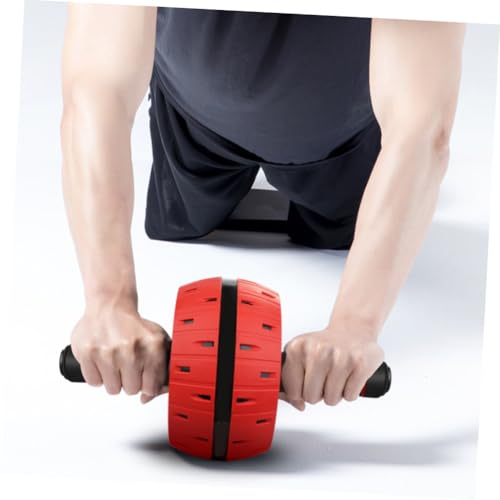 Happyyami Silent Ab Roller Wheel with Large Design and Knee Mat Abdominal Muscle Trainer for Home Gym Fitness Suitable for Men Women Beginners and Experts