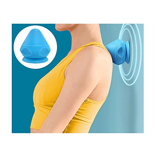Zelen Trigger Point Massage Ball Shoulder Knot Remover Back Muscle Wall Mounted Massage Ball Deep Tissue Pressure Balls Trigger Point Iliacus Muscle Psoas Release Tool Suction Cup Back Massager
