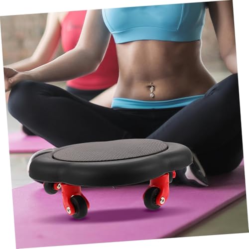 HEMOTON Five-Wheel Ab Roller Wheel for Abdominal Workouts Dual Sided Fitness Sliders with Non-Slip Grip Portable Core Strength Trainer for Home and Travel