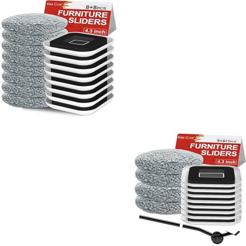 New Upgrade Furniture Sliders, Furniture Movers Sliders for Carpets and Hardwood Floor, Protect Floor and Easily Move Furniture