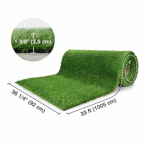 Yescom Sports Sled Strips Turf Gym Turf Flooring for Weight Sled Push Gym - size: 1.38"H-3'x33'(100Sq.Ft)