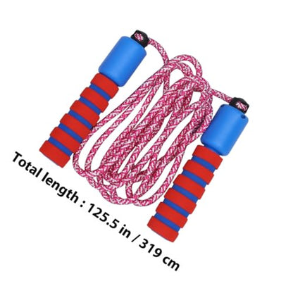 2pcs ’s Counting Jump Rope Set, Cotton Skipping Ropes with Digital Counters, Colorful Interactive Fitness Accessories for ’ Exercise and Play