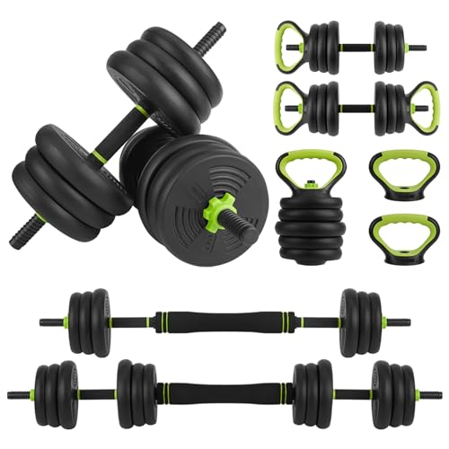 44/66/88Lb Dumbbell Sets Adjustable Weights, Free Weights Dumbbells Set for Home Gym
