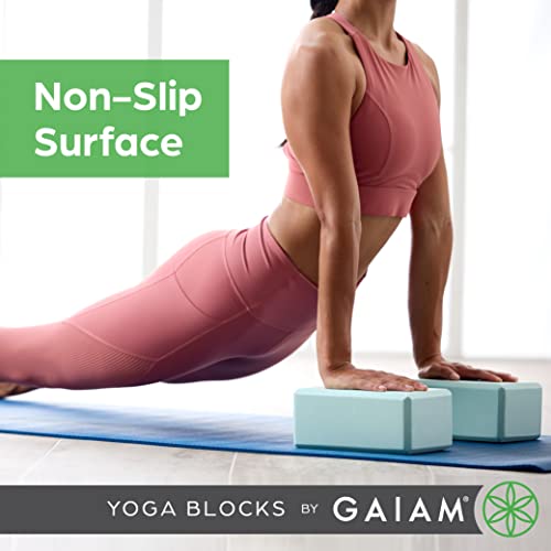 Gaiam Yoga Block - Supportive Latex-Free Eva Foam - Soft Non-Slip Surface with Beveled Edges for Yoga, Pilates, Meditation - color: Black, style: 1 Block