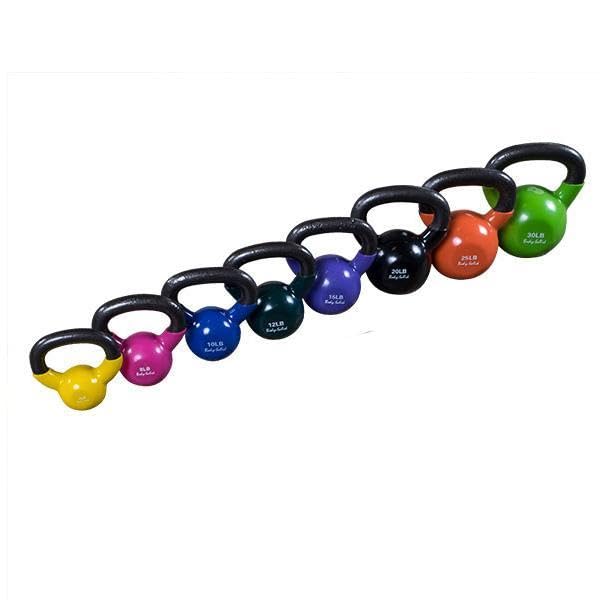 Body-Solid Vinyl Coated Kettlebells with Kettle Grip Handles, Perfect Kettlebells for Weight Training and Core Workout Exercise Equipments