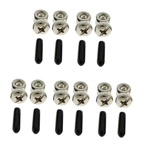 5 Sets Replacement Jump Rope Adjustable Screws End Caps for Speed Cable Jump Ropes Parts Accessory