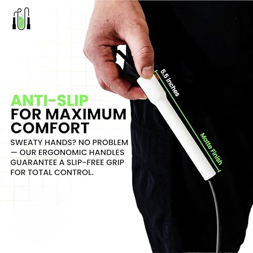 Speed Jump Rope – Adjustable 10ft Skipping Rope for Women, Men & Kids, Beginner Friendly with 5mm PVC Cord, Shatterproof Handles, Tangle-Free for Boxing, CrossFit, HIIT, Cardio, Fitness & Home Workout