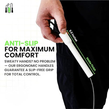 Speed Jump Rope – Adjustable 10ft Skipping Rope for Women, Men & Kids, Beginner Friendly with 5mm PVC Cord, Shatterproof Handles, Tangle-Free for Boxing, CrossFit, HIIT, Cardio, Fitness & Home Workout