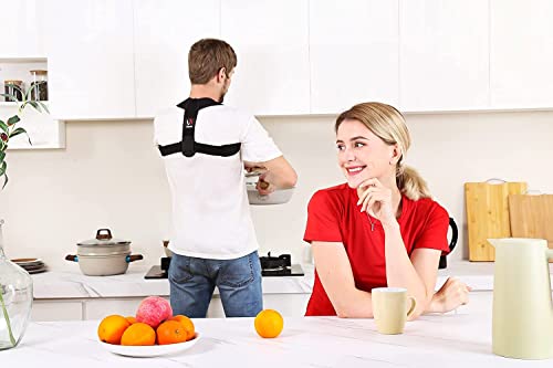Posture Corrector for both Men and Women, Comfortable Upper and Back Brace, Adjustable Back Straightener Support for Back, Shoulder and Neck