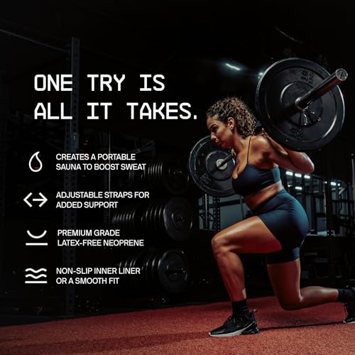 Sports Research® Sweet Sweat Waist Trimmer Pro Series - Shapewear Fitness Belt w/Adjustable Straps for a Tighter Support