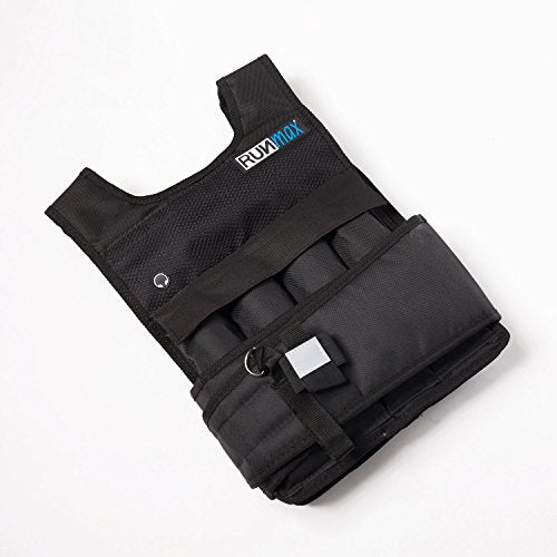 RUNmax 20LBS - 150LBS Adjustable Weighted Vest Wtih Shoulder Pads Option for Men and Women - size: 20 lbs WITHOUT SHOULDER PADS