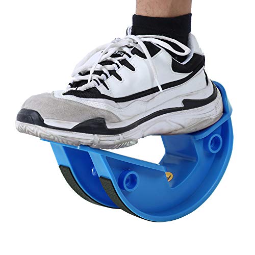 Foot Rocker Calf Stretcher Foot Massage Tool ABS Durable Lightweight Wear Slant Board for Home Office Travel Black Rose Red Blue Yellow Optional 27x13x10cm (Blue)