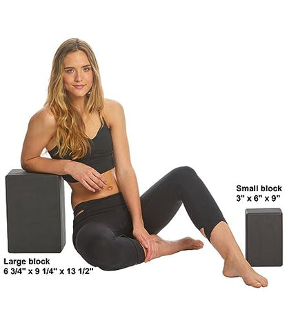 Everyday Yoga Premium Foam Block - Non-Slip High-Density Yoga Block for Balance, Stability & Stretching, EVA Foam Support, Multi Colors (Single Block)
