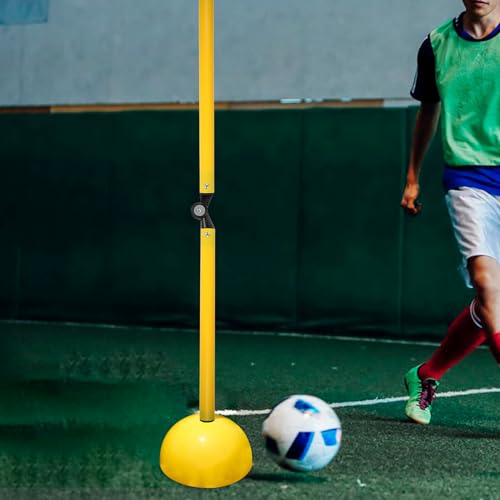 FAVOMOTO Foldable Two-Part Speed and Hurdle Training Pole in Bright Color for Football and Basketball Agility Drills
