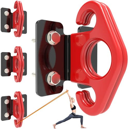 Resistance Band Wall Anchor Set，No Weld Wall Mount for Exercise Bands & Suspension Straps Resistance Band Wall Mount System Compact Strength Training Kit for Home Gym Workouts & Physical Therapy