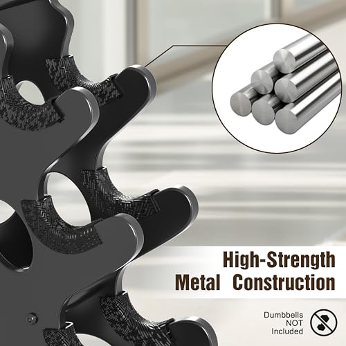 5-Tier | 4-Tier Dumbbell Rack Only Weight Racks For Free Weights Dumbbell Tower (No Dumbbells Rack Only) - size: 4-Tier Rack Only