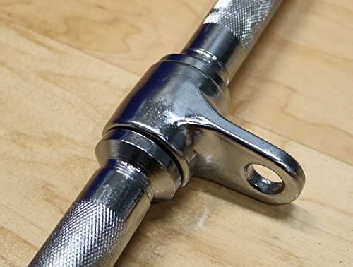Heavy Duty Solid Steel Revolving Low Row Bar by Deltech Fitness
