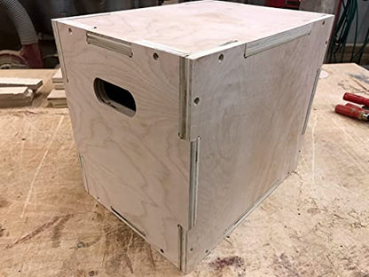 3 in 1 Plyometric Box: 12"x14"x16" Flatpack Puzzle Pieces