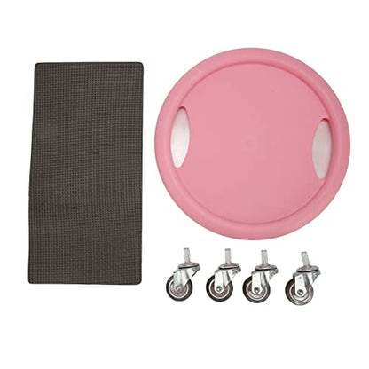 ZJchao Abs Roller, Ab Workout Equipment, Fitness Trainer Disc 4 Rollers Quiet Smoothing Abdominal Workout Slider Disc Core Strength Whether at Home or Gym