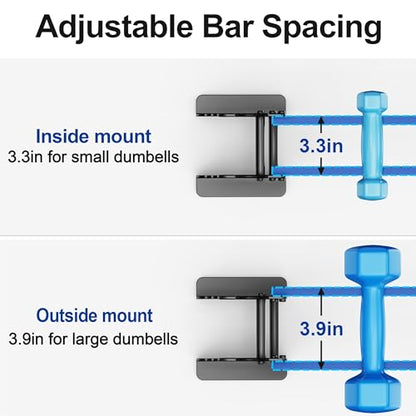 Dumbbell Rack Stand for Home Gym: Rack Only Holder for Dumbbells, Free Weights, 400LB Capacity Heavy-Duty Compact Storage Organizer