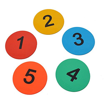 8inch Numbered Floor Spot Markers - style: 1-5