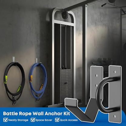 Battle Rope Wall Mount Kit, Black