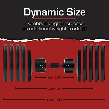 Core Fitness® Adjustable Dumbbell Weight Set by Affordable Dumbbells