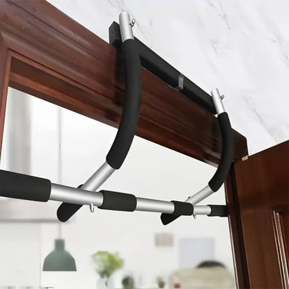 Doorway Pull Up Bar | Heavy-Duty Steel Multi-Function Fitness Chin Up Bar, Max Limit 330 lbs, Fits Standard Door Frames, No-Drill Design for Home Strength Training, Pull-ups and Push-ups