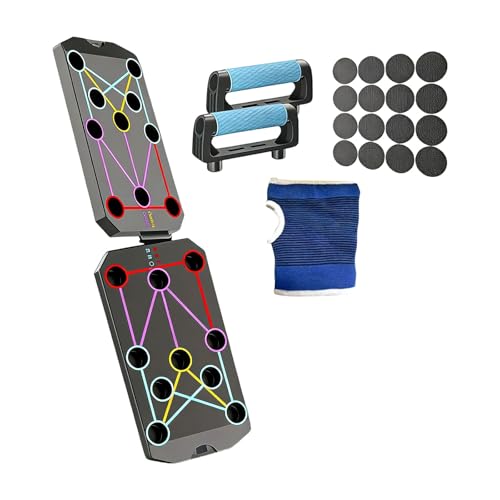 Multifunction Foldable Push Up Boards Portable Push Up Boards Fitness Equipment for Strength Training and Muscle Building Fitness Strength & Exercise Training Equipment - color: D