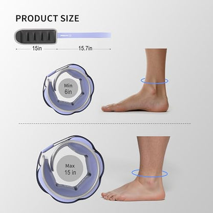 PROIRON Adjustable Ankle Weights, Leg Weights for Men, Ankle Weights 5lb Set of 2, Durable PU Leather, Ankle and Wrist Weights, 1-5 lbs Adjustable Per Ankle - color: purple
