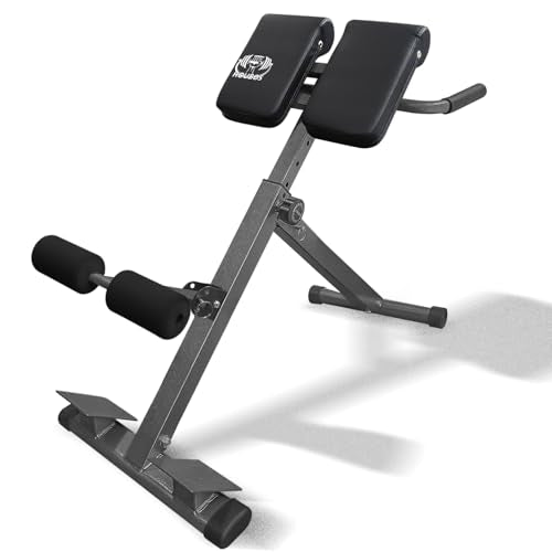 Hyperextension Roman Chair - Adjustable Bench Foldable Exercise Bench Back Extension Machine Roman Chair Exercise Equipment for Home