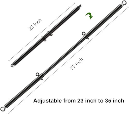 Adjustable 2 PCS 3 in 1 Spreader Bar Adjustable Straps Sports Aid Training Fitness Kit Workout Bar with Fur Flocking Storage Bag - style: Black