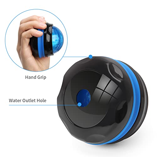 Coolrunner Massage Ball, Manual Roller Massager, Handheld Self Massage Therapy and Relax Full Body Tools for Sore Muscles, Shoulders, Neck, Arms, Legs, Back, Foot, Body (Blue) - color: Blue
