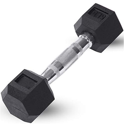JFIT Rubber Hex Dumbbell
