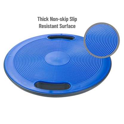 Mind Reader Balance Board, Exercise Equipment, Workout Equipment, Fitness, Balance Trainer, 15.75"L x 15.75"W x 3.75"H, Blue